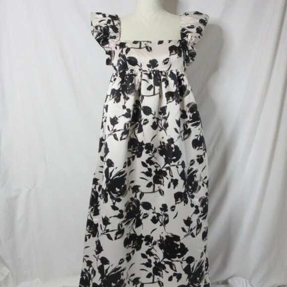 NWT Future Collective Ankle Length Black Floral Puff Size XXL - Picture 3 of 5